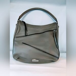 MARC JACOBS Serpentine Hobo Bag in Grey Leather